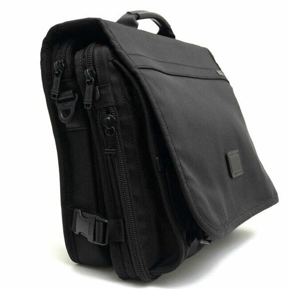 TUMI Expandable Alpha T-Pass Medium Screen Laptop Messenger Designer Briefcase - Picture 8 of 16